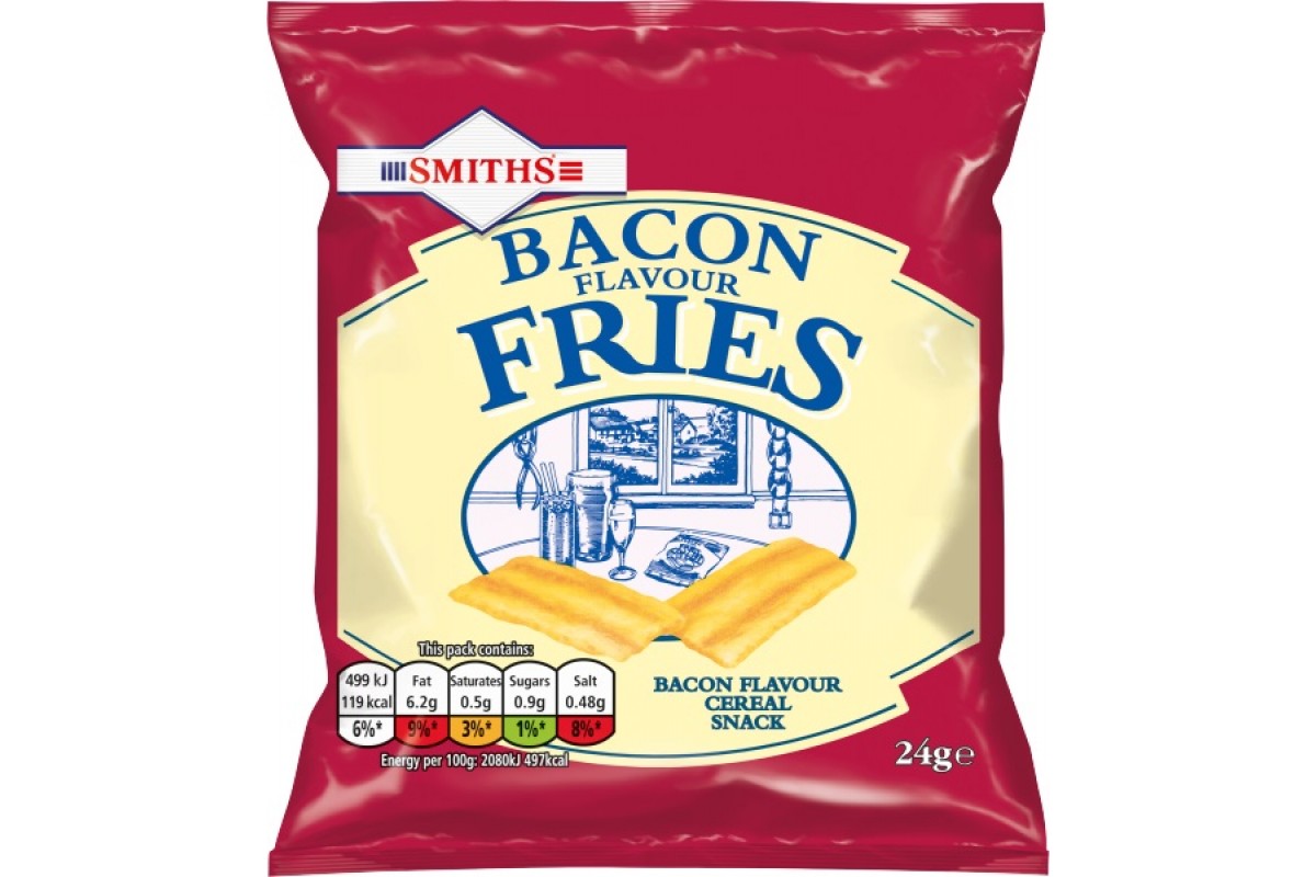 Smiths Bacon Fries Carded 24s